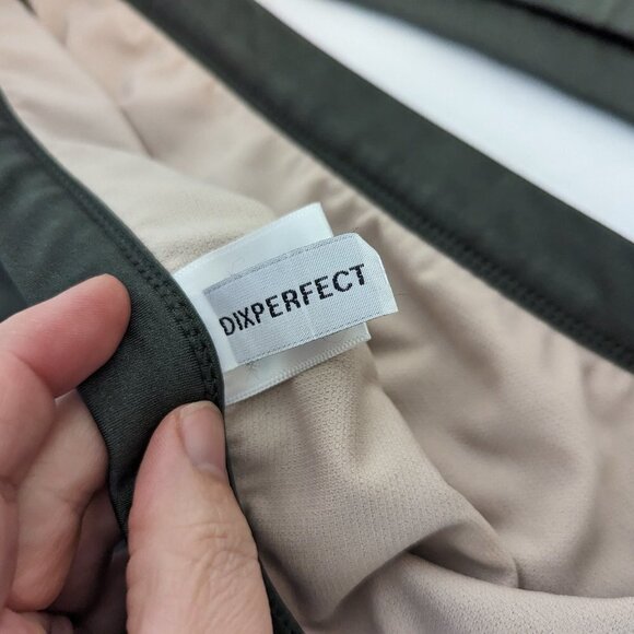 Dixperfect Bikini High Waist Cheeky Sport Swimsuit Green Size XL - Picture 4 of 13